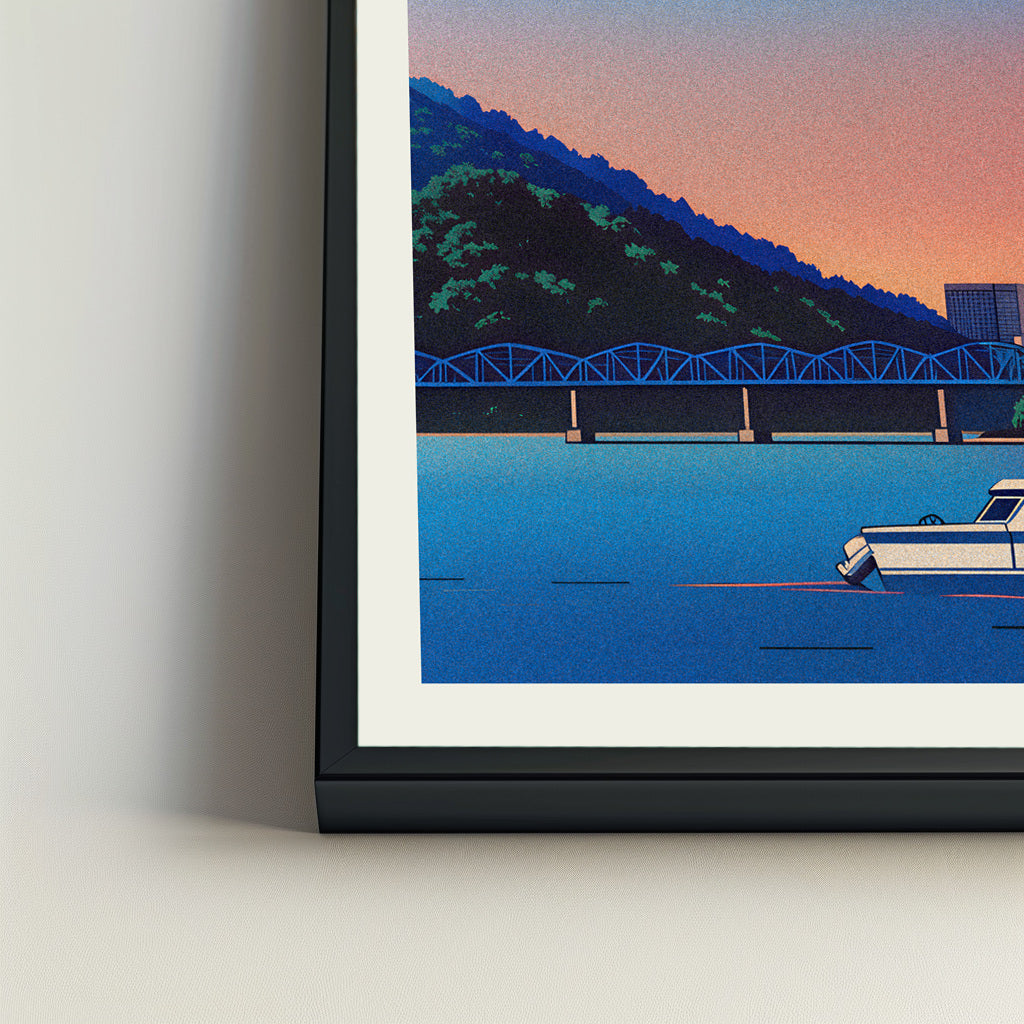 Chattanooga city poster mockup 4 - frame not included