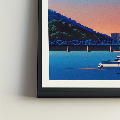 Chattanooga city poster mockup 4 - frame not included