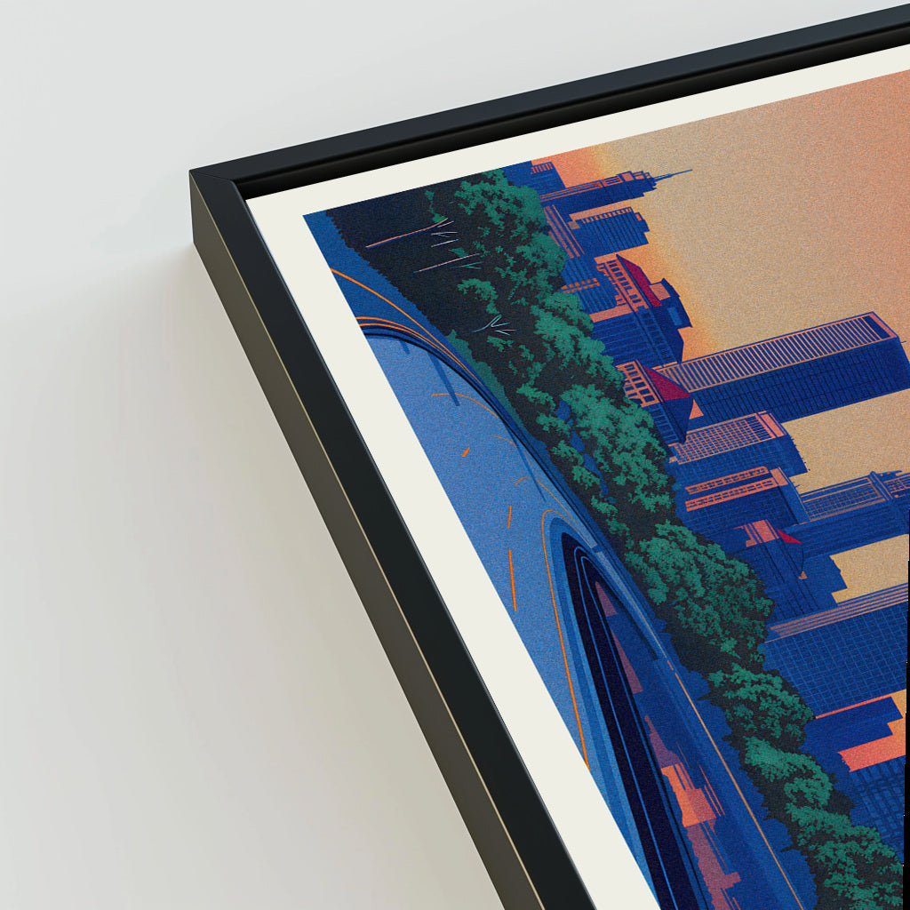 Columbus city poster mockup 3 - frame not included