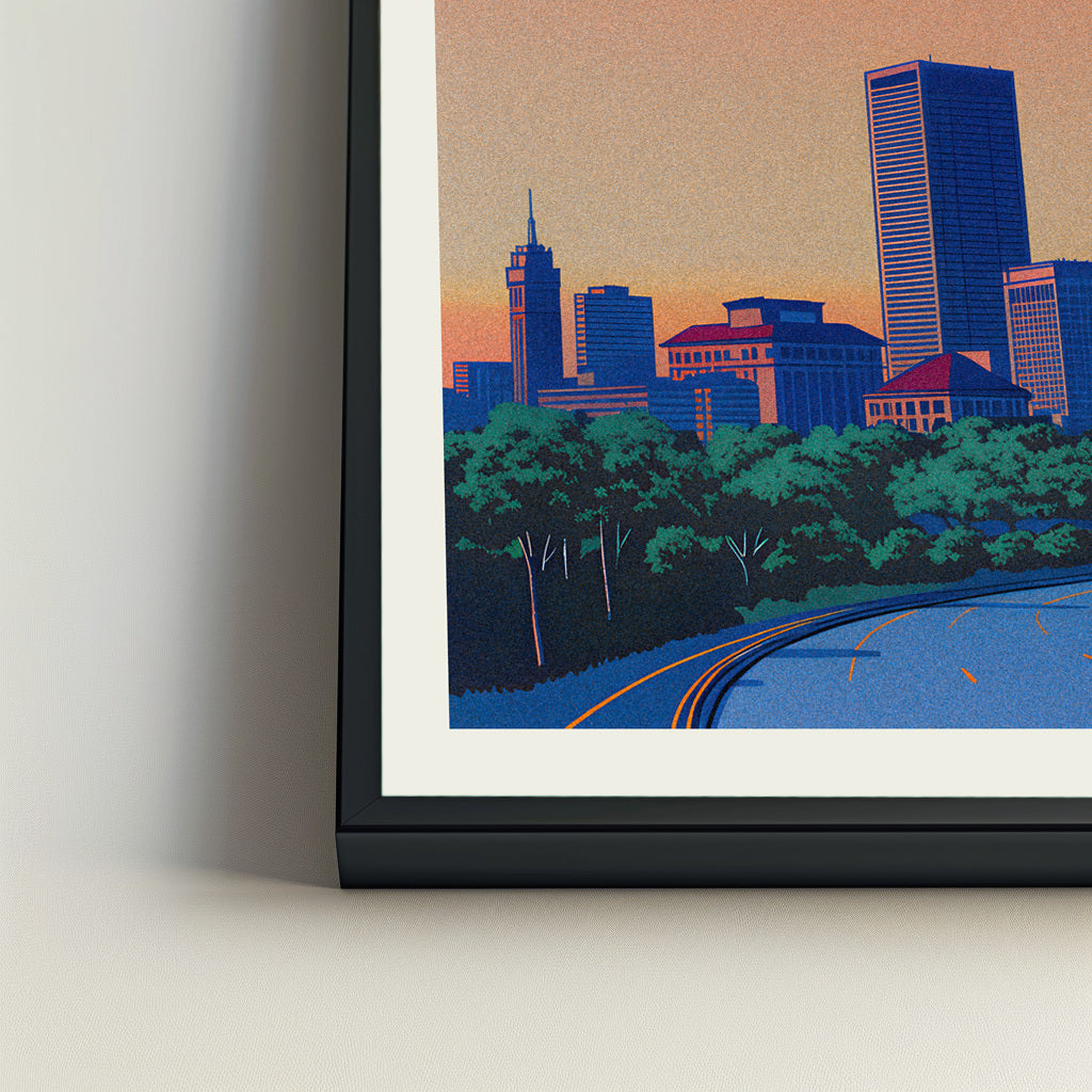 Columbus city poster mockup 4 - frame not included