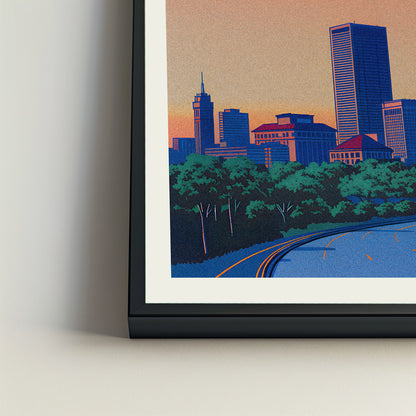 Columbus city poster mockup 4 - frame not included