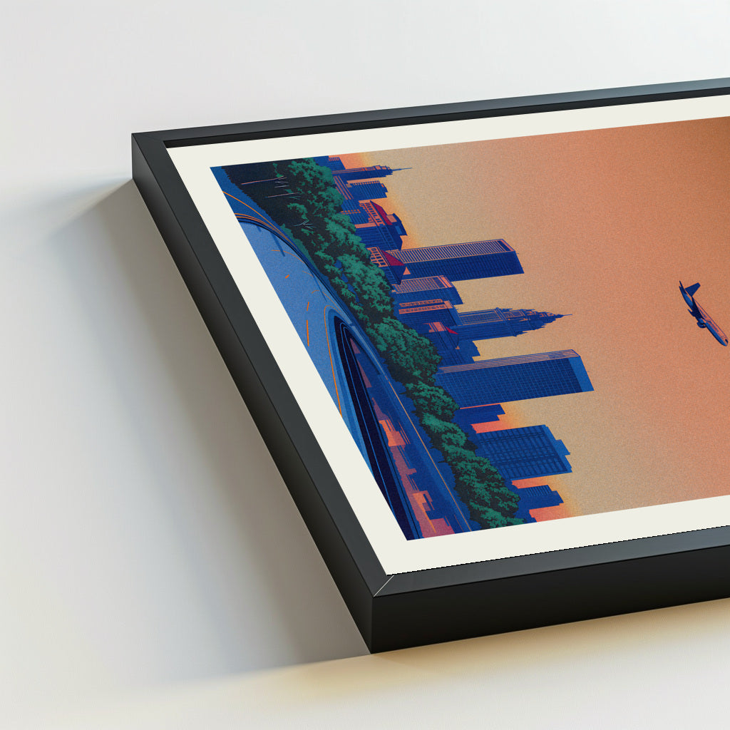 Columbus city poster mockup 5 - frame not included