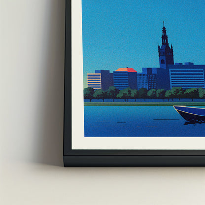 Copenhagen city poster mockup 4 - frame not included