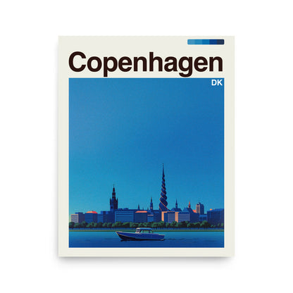 Copenhagen city poster mockup 1 - frame not included