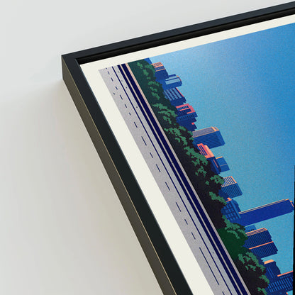 Dayton city poster mockup 3 - frame not included