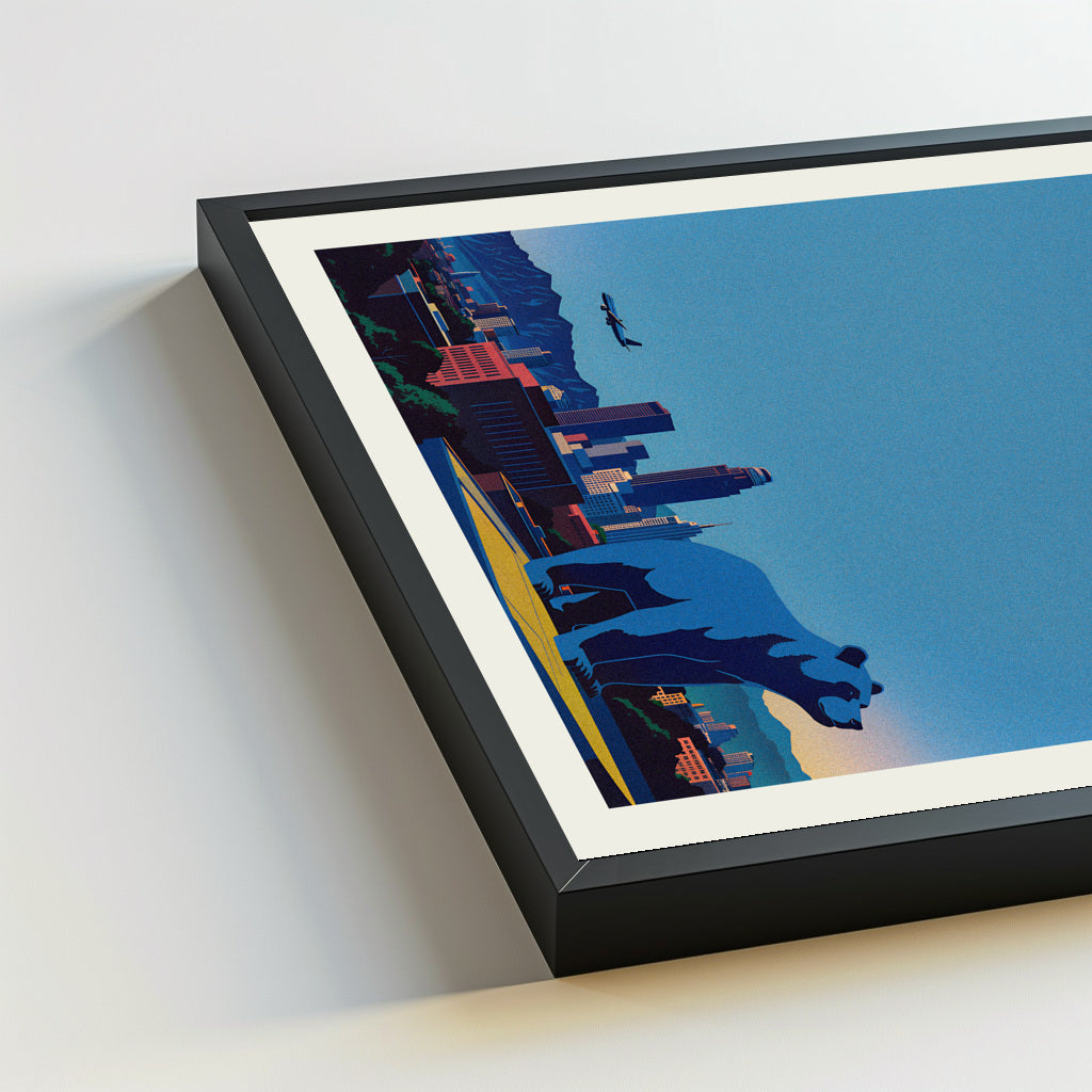 Denver city poster mockup 5 - frame not included