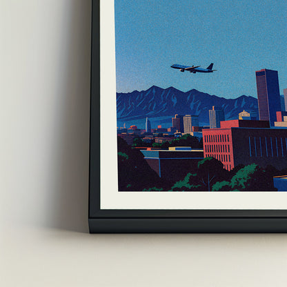Denver city poster mockup 4 - frame not included