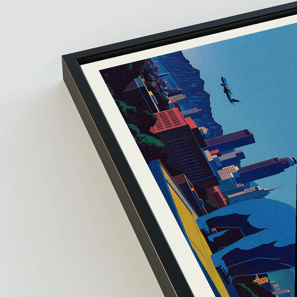 Denver city poster mockup 3 - frame not included