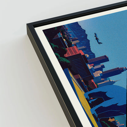Denver city poster mockup 3 - frame not included