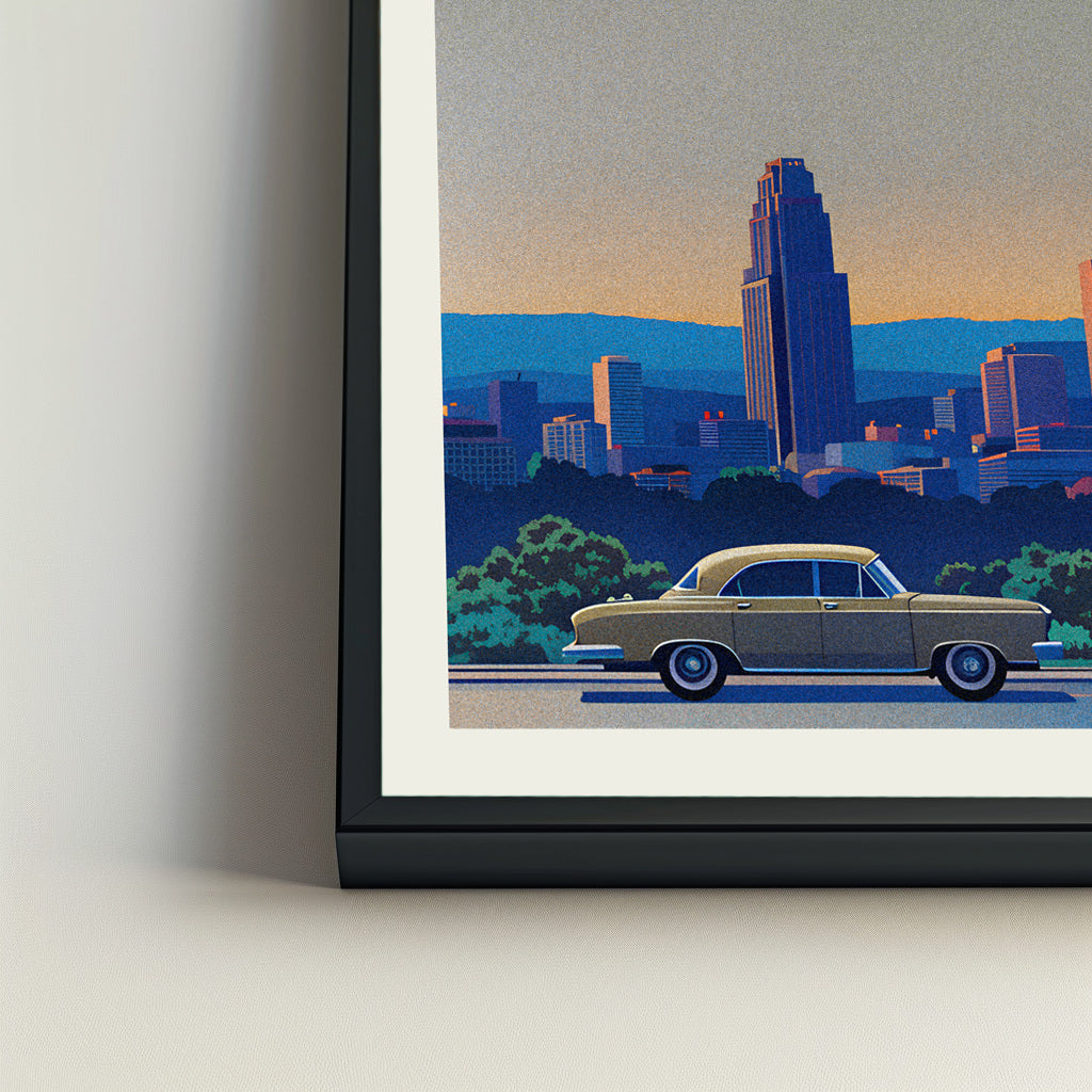 Des Moines city poster mockup 4 - frame not included