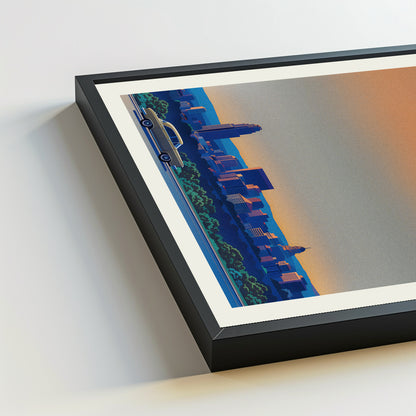 Des Moines city poster mockup 5 - frame not included