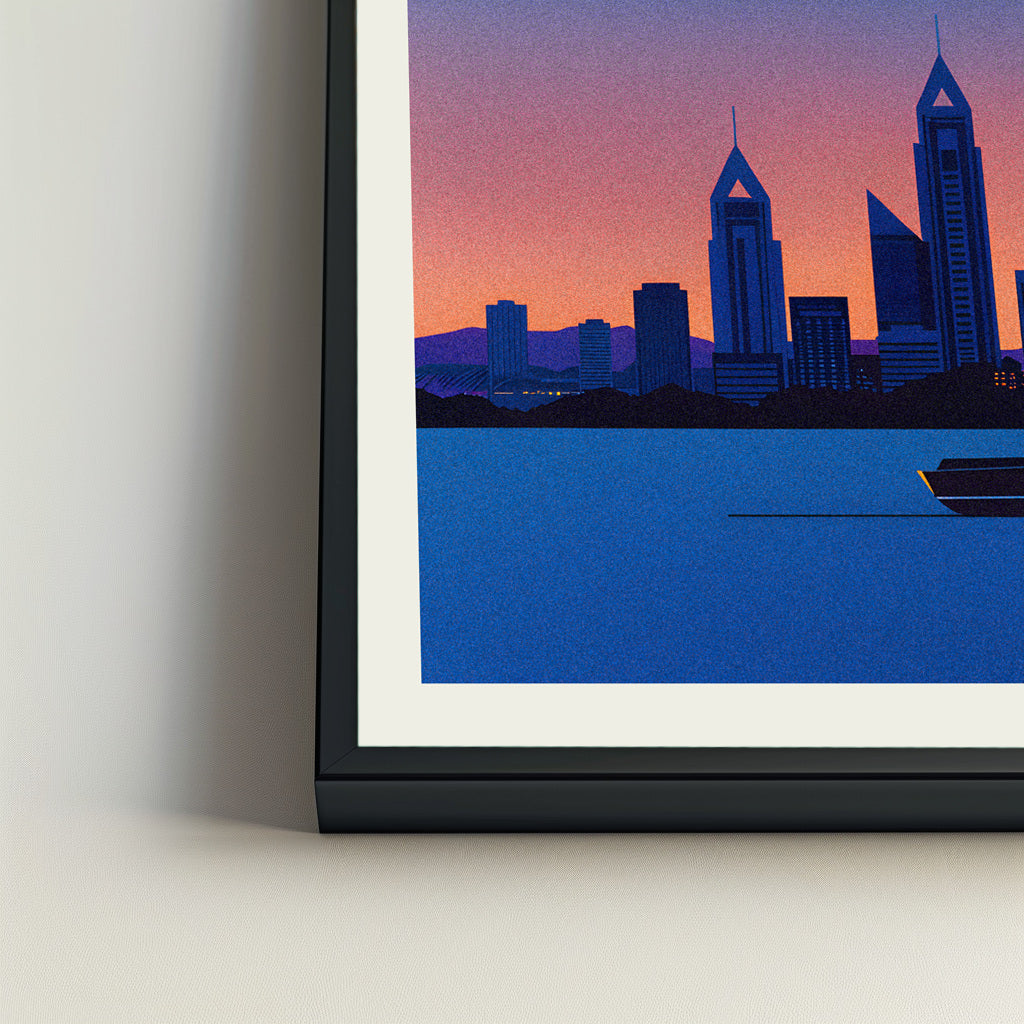 Dubai city poster mockup 4 - frame not included