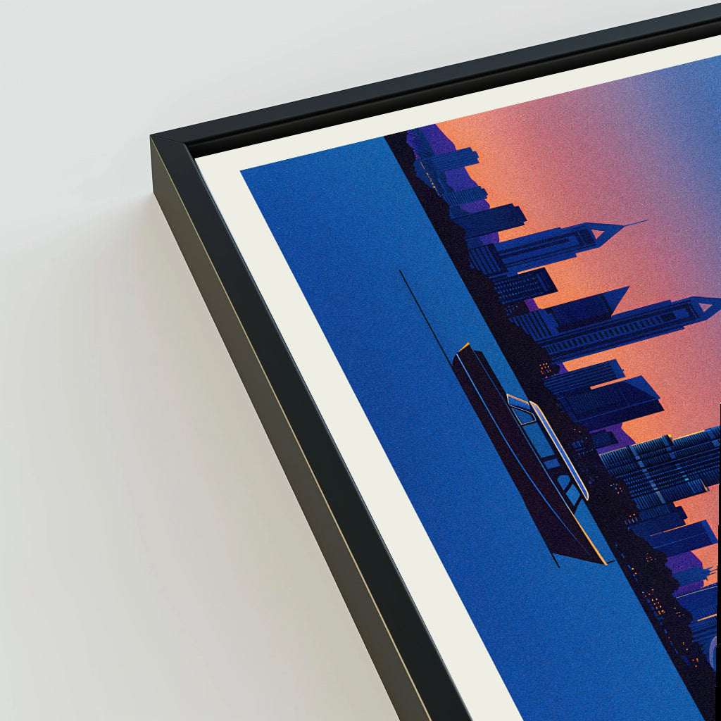 Dubai city poster mockup 3 - frame not included