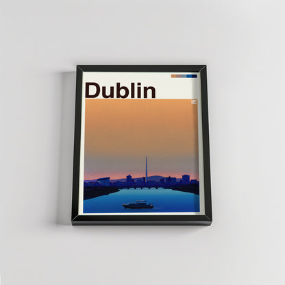 Dublin city poster mockup 2 - frame not included