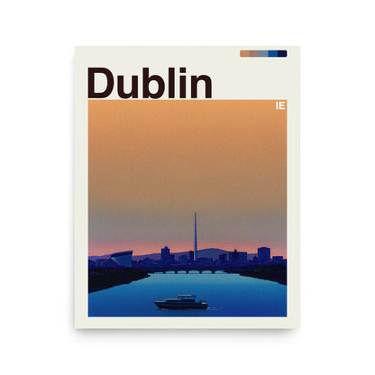Dublin city poster mockup 1 - frame not included