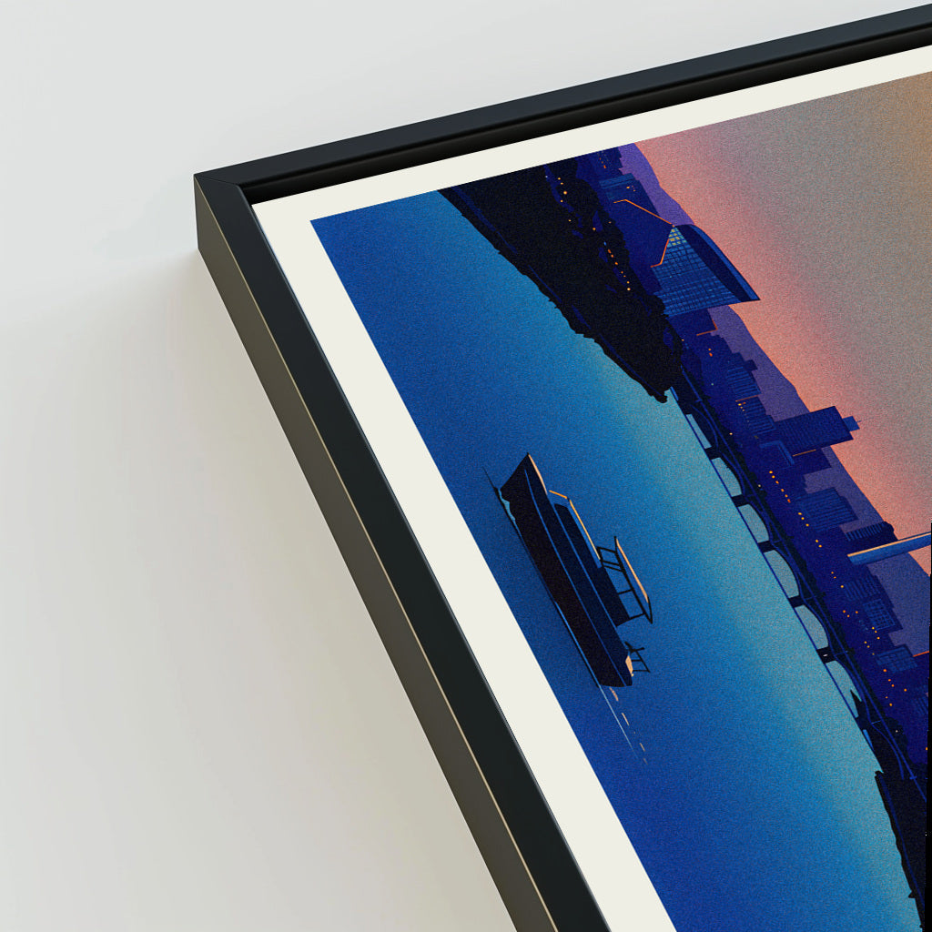 Dublin city poster mockup 3 - frame not included