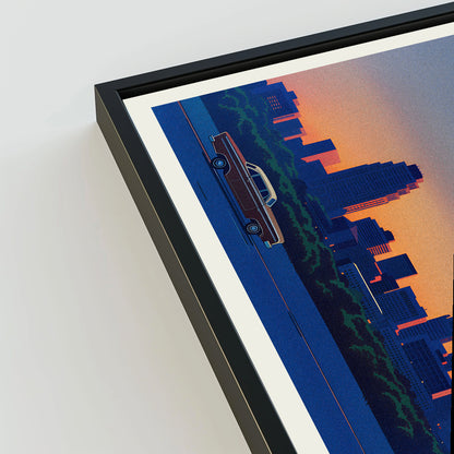 Durham city poster mockup 3 - frame not included