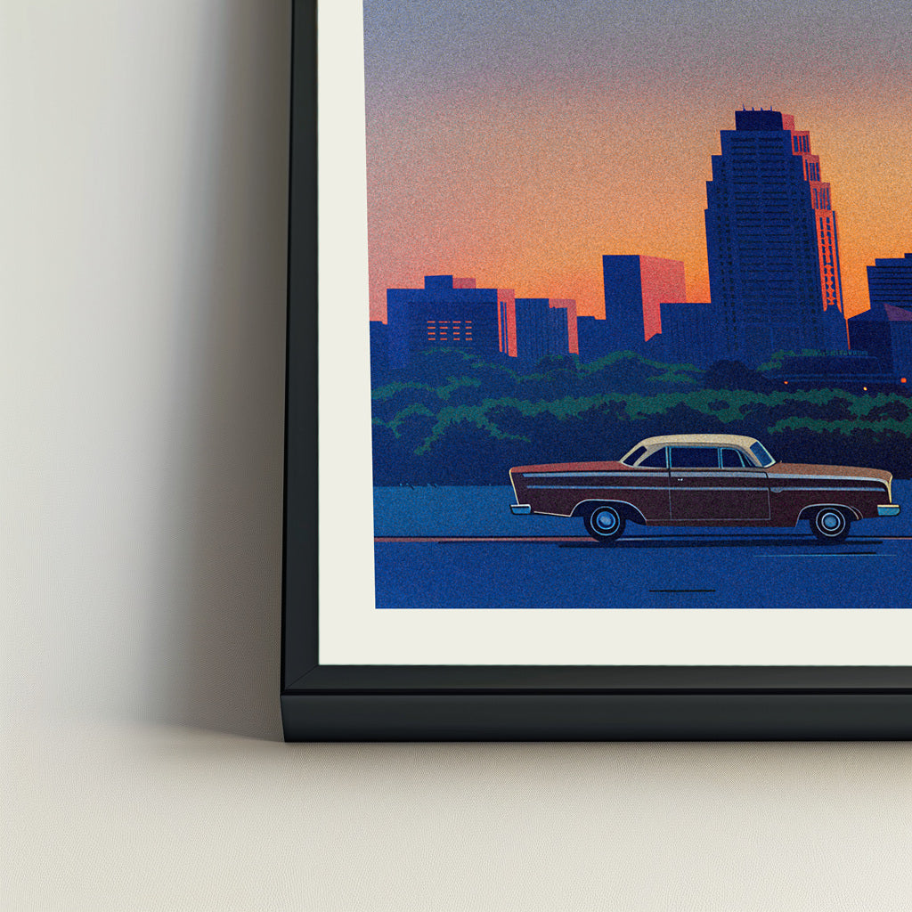 Durham city poster mockup 4 - frame not included