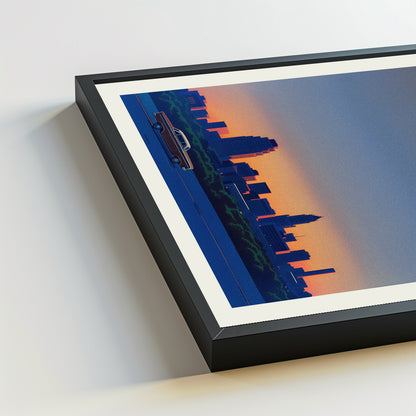 Durham city poster mockup 5 - frame not included