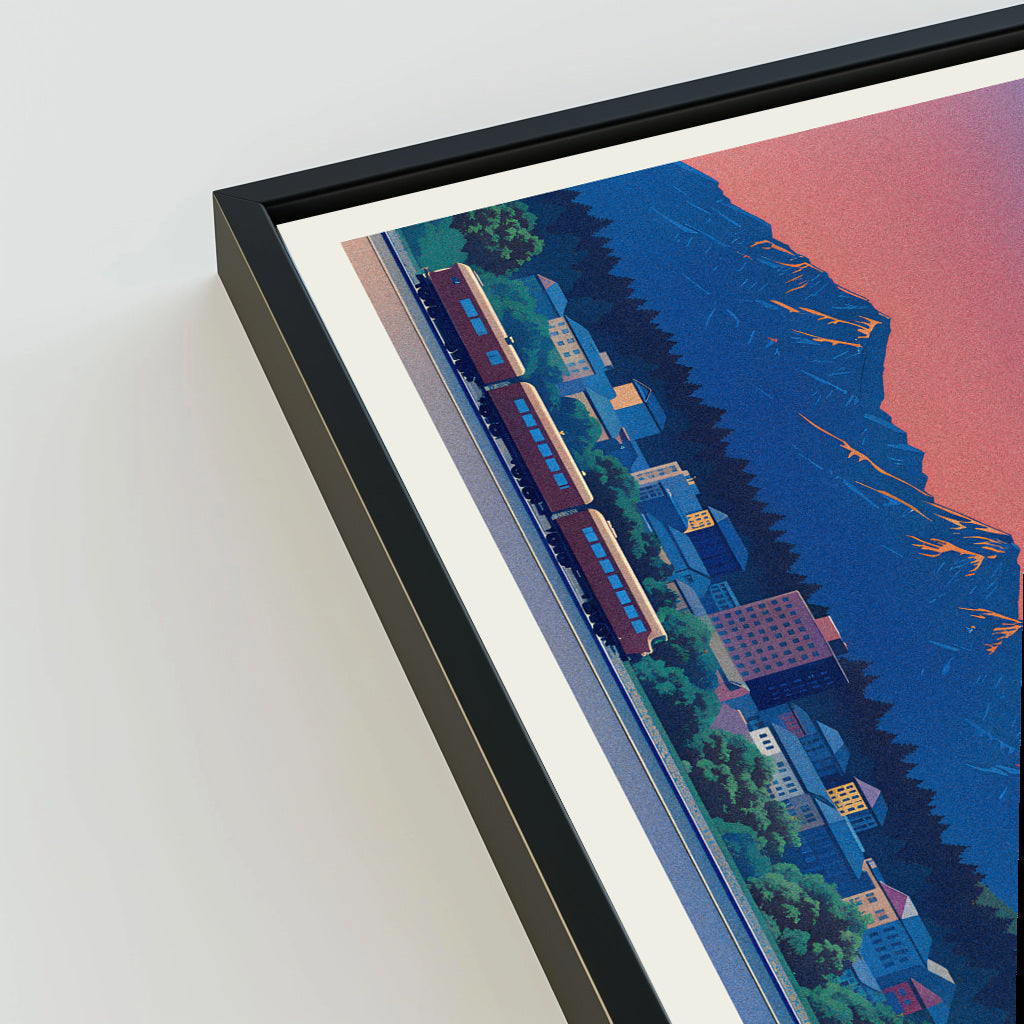 Flagstaff city poster mockup 3 - frame not included
