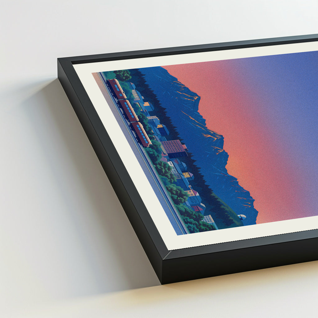 Flagstaff city poster mockup 5 - frame not included