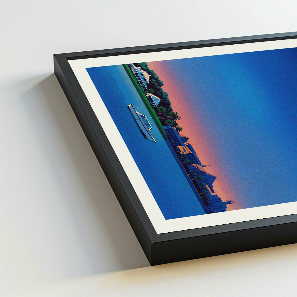 Fort Myers city poster mockup 5 - frame not included