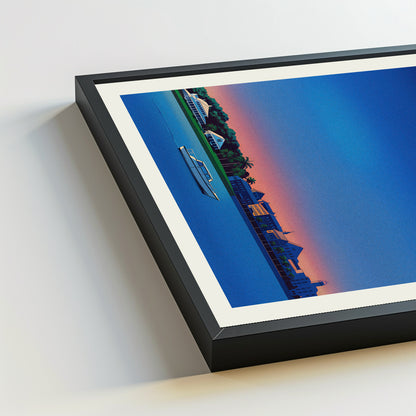 Fort Myers city poster mockup 5 - frame not included