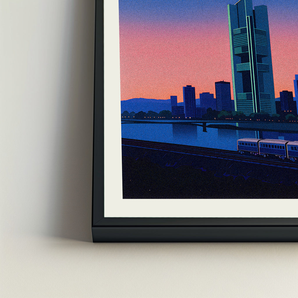 Frankfurt city poster mockup 4 - frame not included