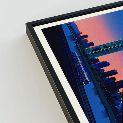 Frankfurt city poster mockup 3 - frame not included