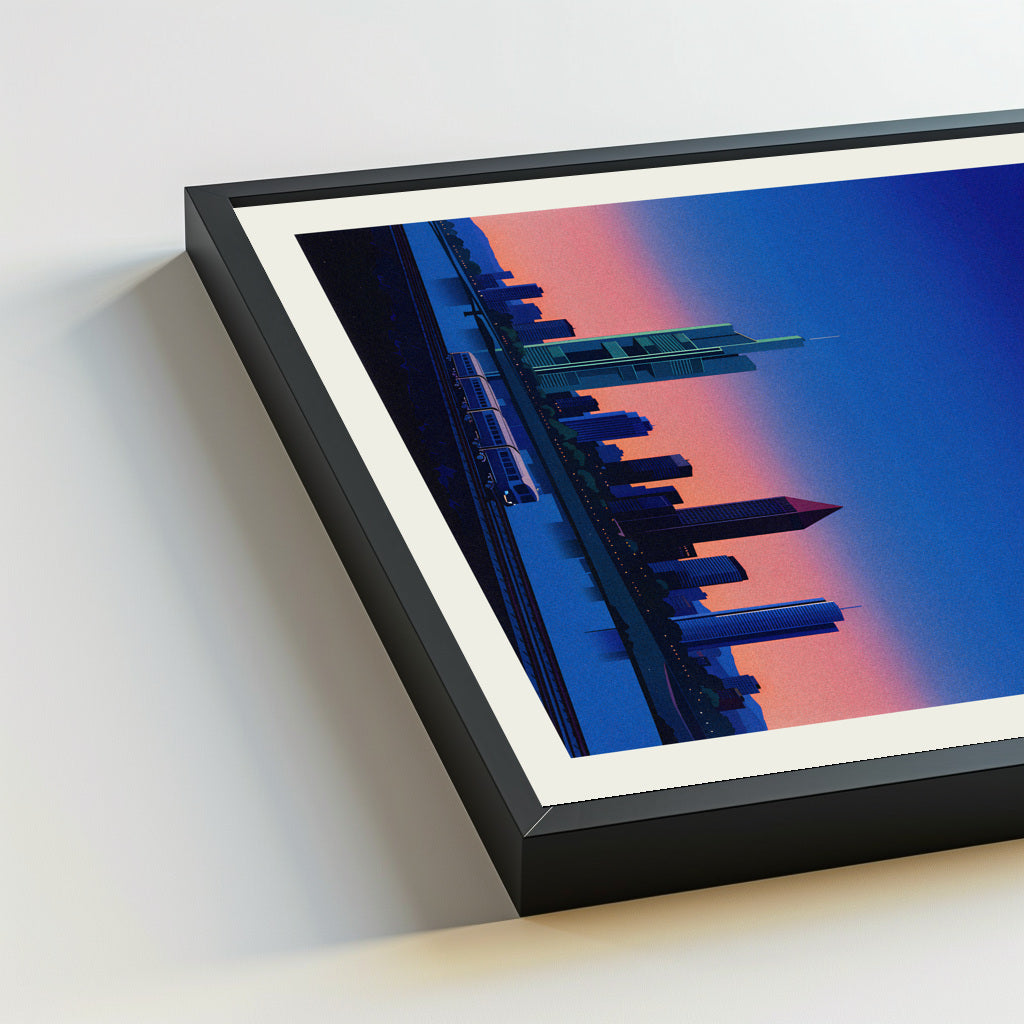 Frankfurt city poster mockup 5 - frame not included