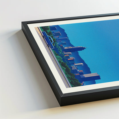 Fresno city poster mockup 5 - frame not included