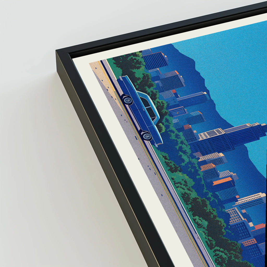 Fresno city poster mockup 3 - frame not included