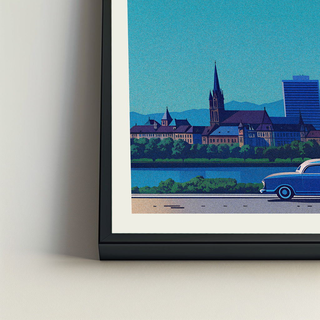 Geneva city poster mockup 4 - frame not included