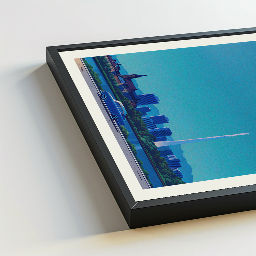 Geneva city poster mockup 5 - frame not included