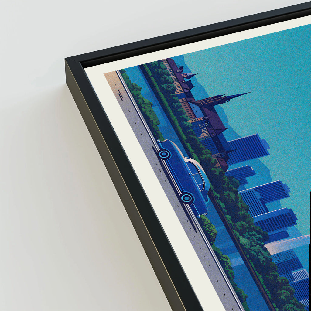Geneva city poster mockup 3 - frame not included