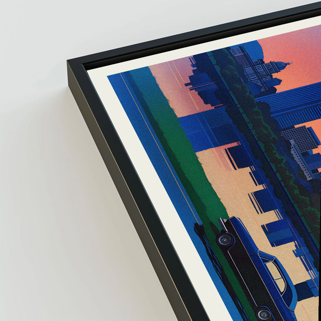 Hartford city poster mockup 3 - frame not included
