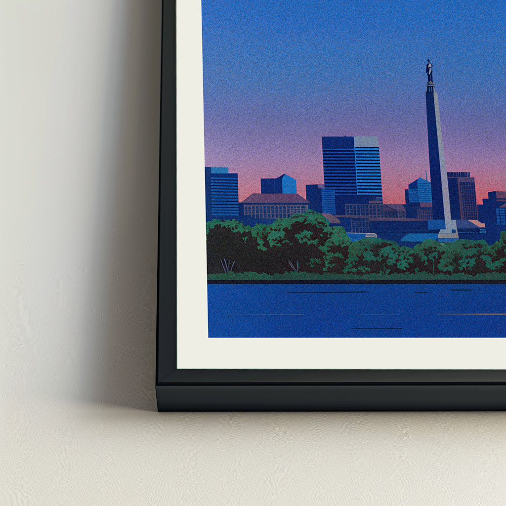 Indianapolis city poster mockup 4 - frame not included