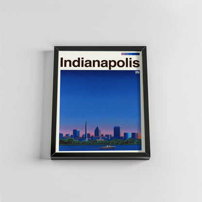 Indianapolis city poster mockup 2 - frame not included