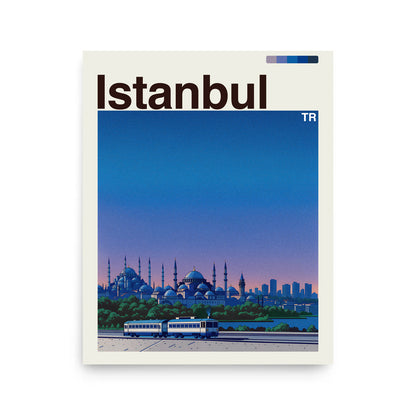 Istanbul city poster mockup 1 - frame not included