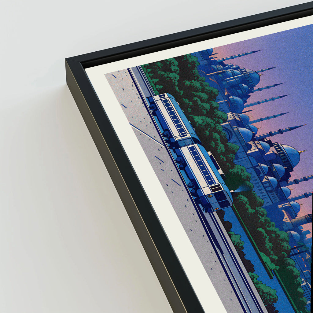 Istanbul city poster mockup 3 - frame not included