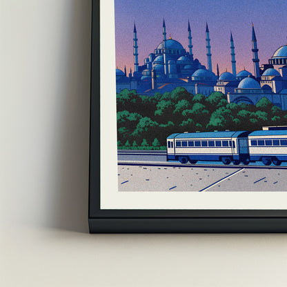 Istanbul city poster mockup 4 - frame not included