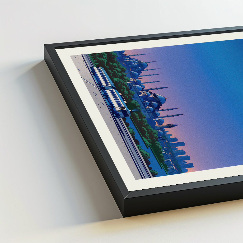 Istanbul city poster mockup 5 - frame not included
