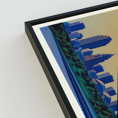 Kansas City city poster mockup 3 - frame not included