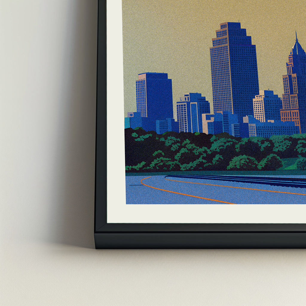 Kansas City city poster mockup 4 - frame not included