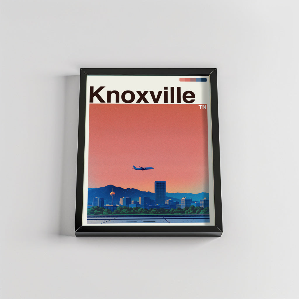 Knoxville city poster mockup 2 - frame not included