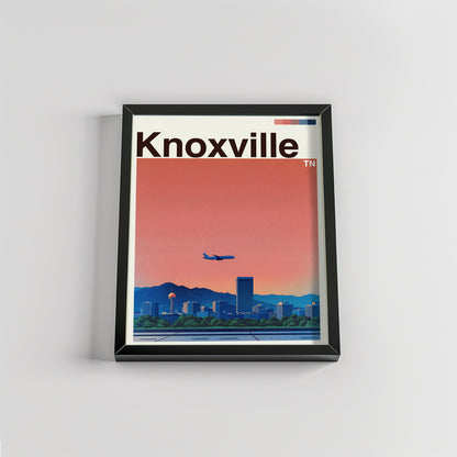 Knoxville city poster mockup 2 - frame not included