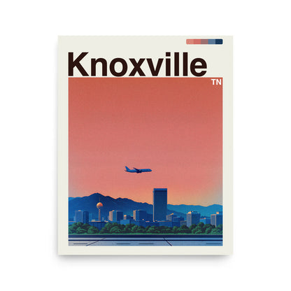 Knoxville city poster mockup 1 - frame not included