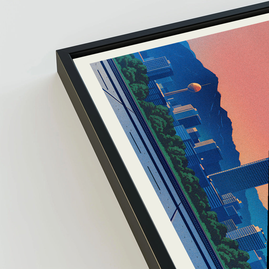 Knoxville city poster mockup 3 - frame not included