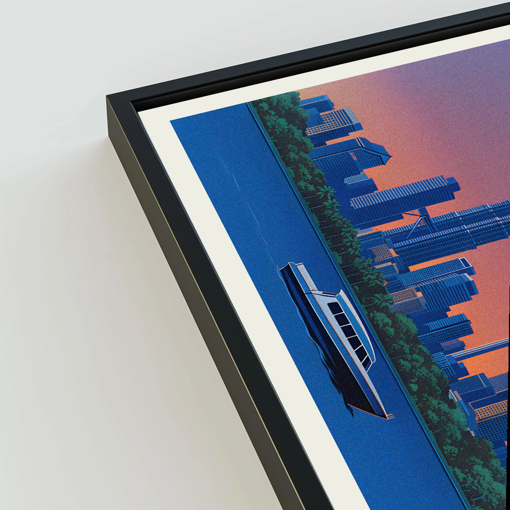 Kuala Lumpur city poster mockup 3 - frame not included
