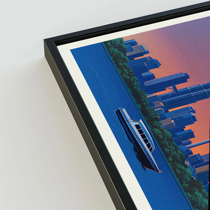 Kuala Lumpur city poster mockup 3 - frame not included